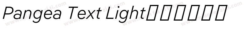 Pangea Text Light字体转换